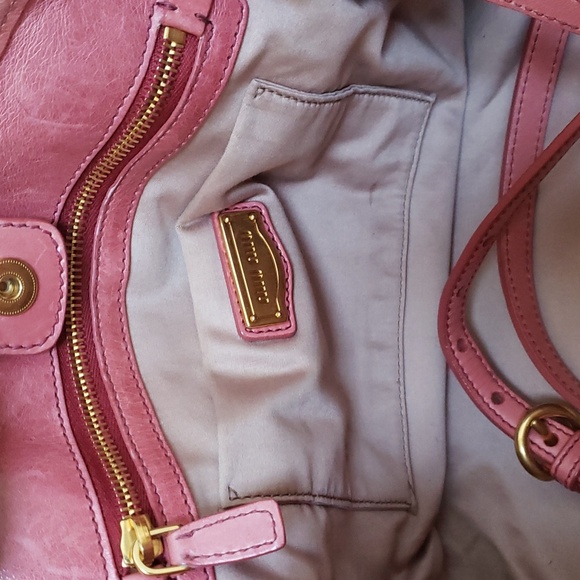 Miu Miu Pink 2way bag Authentic strap included - Picture 9 of 14